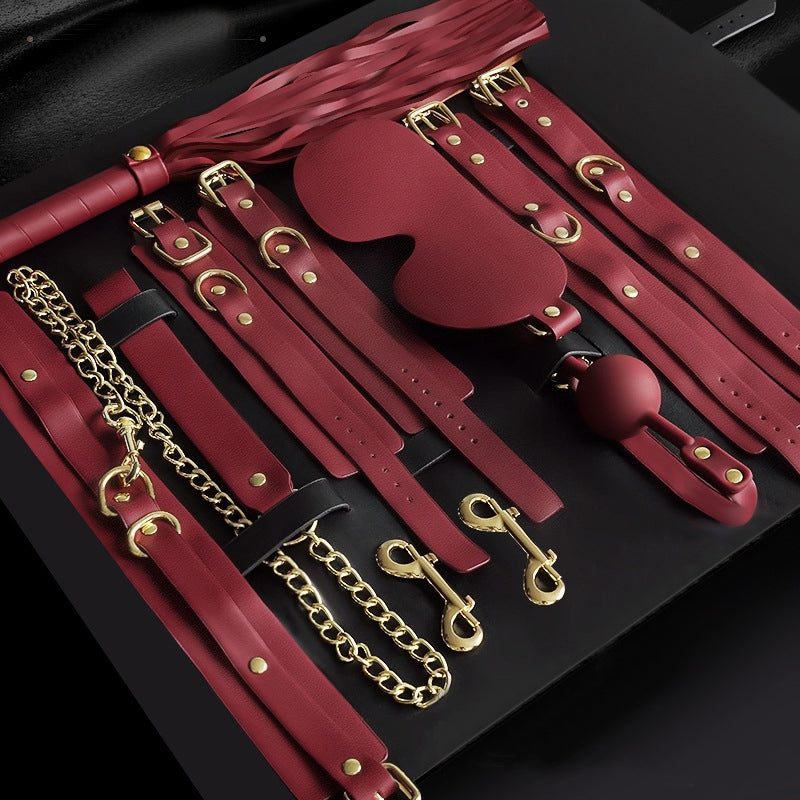 Kit BDSM 11 Pièces Clarissa Rouge – Pour des jeux intenses & élégants
